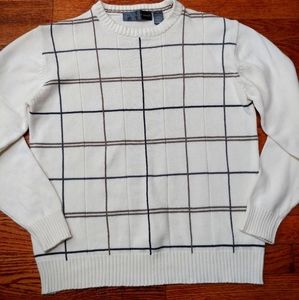 Oscar de la Renta Guys Sweater Vintage Small white
